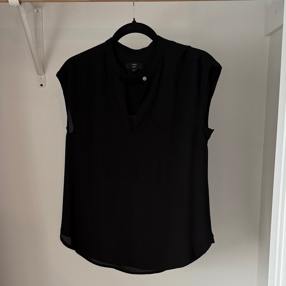 J. Crew Black Sleeveless Blouse - Picture 1 of 3